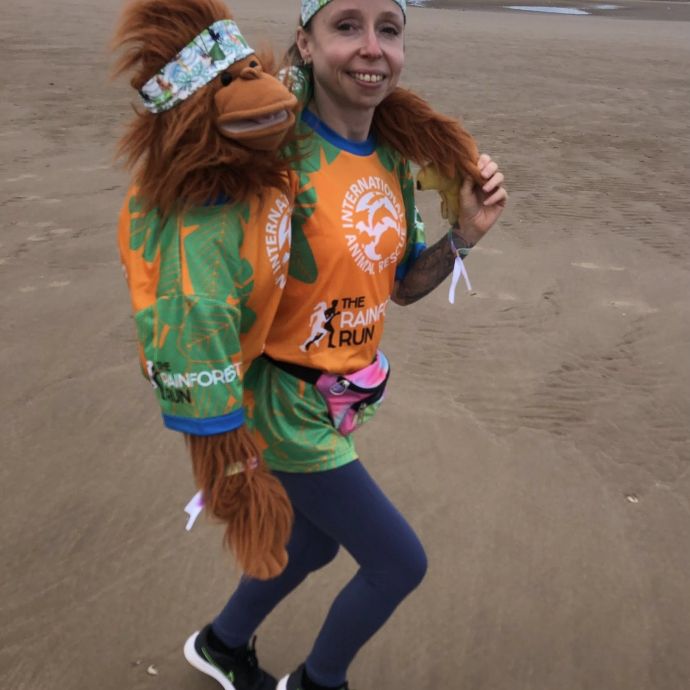 Green Bullock doing the rainforest run